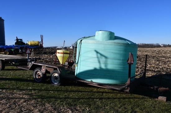 Shop built liquid tender trailer