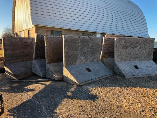 (7) wooden bulkheads