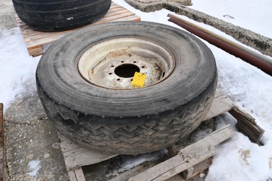 13/80R20 tire and 8-bolt wheel