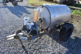 Northern 150 gal. S.S. tank on trailer with electric pump