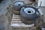 (4) 11L-15SL implement tires with rims