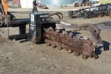 Bradco 617 6' skid loader mount trencher