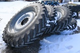 (4) 380/90R46 row crop tires