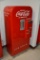 Fully restored metal embossed upright Vendo V-39 Coca-Cola coin operated bottle vending machine