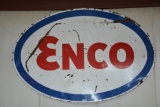 Single sided porcelain Enco sign
