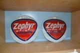 (2) Original Zephyr Gasoline glass globe inserts