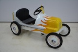 Restored flame painted racer pedal car