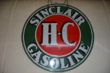 Double sided original porcelain Sinclair sign w/ original ring