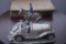 Lladro porcelain model car and figurine display