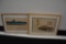 (2) framed advertising photos