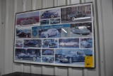 Lincoln Zephyr and Continental glass framed picture