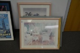 5 beach themed framed pictures