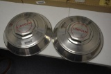 2 Lincoln hubcaps