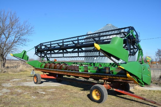 2004 John Deere 625F 25' HydraFlex platform