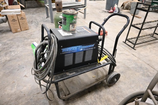 Thermal Dynamics Cutmaster 51 Plasma Cutter on rolling cart