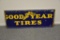 Single sided porcelain Goodyear Tires sign