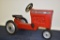 Ertl Massey Ferguson 390 metal pedal tractor with narrow front end and plastic seat