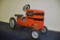 Scale Models Agco Allis 8610 metal pedal tractor with wide front end and plastic seat