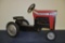 Ertl Massey Ferguson 8160 metal pedal tractor with narrow front end and plastic seat,2ft tall 3ft