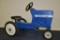 Ertl Ford TW-20 metal pedal tractor with narrow front end and plastic seat