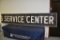 Service Center 2 piece metal sign