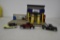 Wooden Garage service station with 2 die cast and 1 plastic car