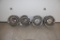 (4) Kelsey Hayes steel wire wheels taken off the 1956 Buick Century