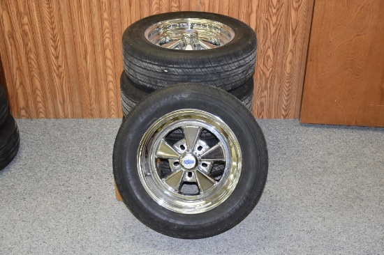 (4) Cragar 15" wheels w/ like new rubber