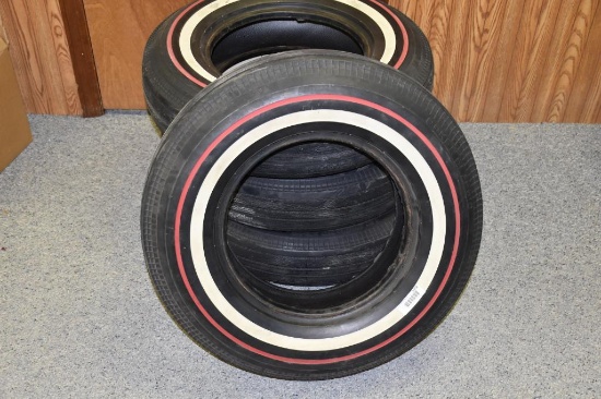 (4) Coker Classic 15" Red Line tires
