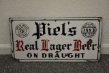 Single sided porcelain Piel's Ral Lager Beer sign