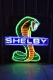 Single sided light up neon Shelby cobra sign