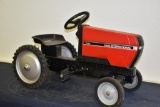 Ertl Case International 7130 metal pedal tractor with wide front end and plastic seat
