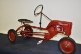 Inland Tractall Single wheel front end metal pedal tractor made by Jones and Laughlin #7