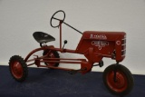 Inland Tractall Single wheel front end metal pedal tractor made by Jones and Laughlin