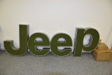 Large plastic NOS Jeep dealership sign