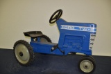 Ertl Ford TW-5 metal pedal tractor with narrow front end and plastic seat