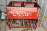 Vintage embossed metal Coca Cola cooler