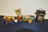 Advertising items including Chein child's metal toy