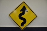S curve street sign