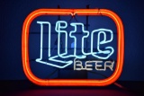 Light up neon (Lite) beer sign