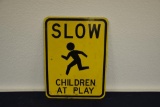 Slow Children At Play street sign