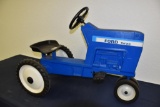 Ertl Ford TW-20 metal pedal tractor with narrow front end and plastic seat