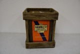 Gambles Pennsylvania Oil 5 Gallon can with original wooden crate