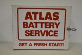 Atlas Battery Service hanging storage metal cabinet