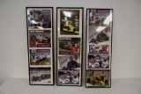 (3) (3) Racing autographed pictures