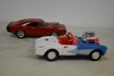 (2) battery operated cars