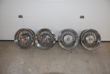 (4) Kelsey Hayes steel wire wheels taken off the 1956 Buick Century