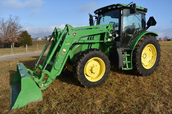 2014 John Deere 6125R MFWD tractor