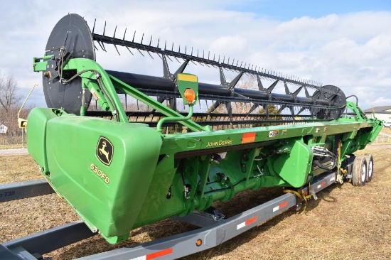 2014 John Deere 630FD 30' flex draper head