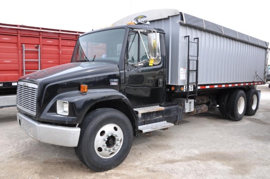 2002 Freightliner FL80 tandem grain truck